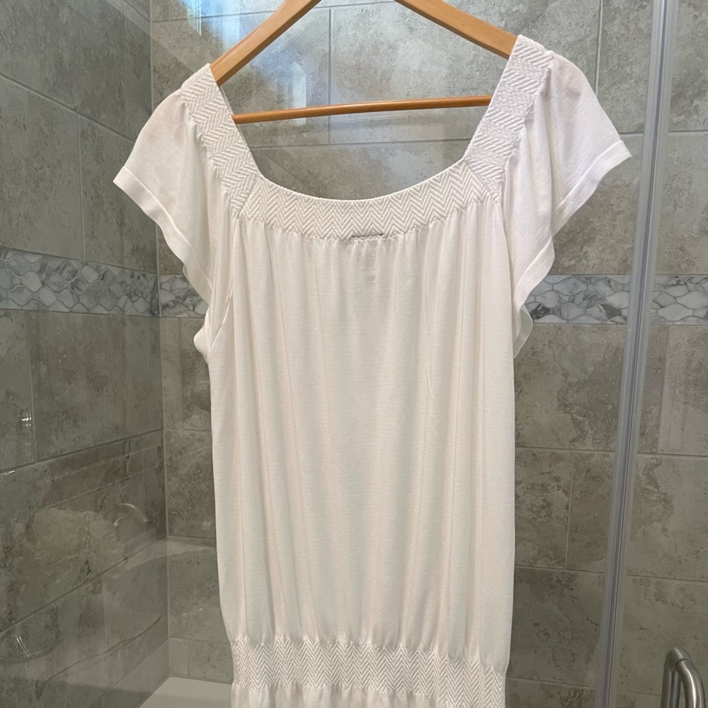 White cotton cover up